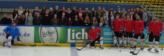 Exkursion zum Eishockeyclub Löwen Frankfurt